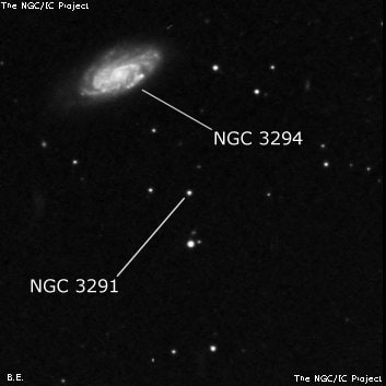 NGC 3291 - одиночная звезда. Описание NGC 3291:, Двойная звезда в созвездии Малый Лев