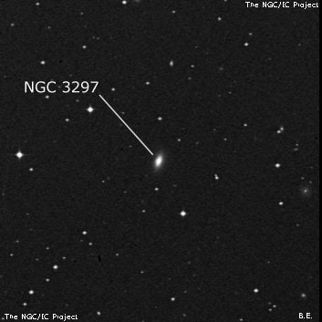 NGC 3297 - линзовидная галактика. Описание NGC 3297:, Галактика в созвездии Гидра