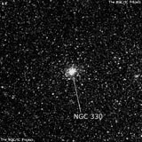 NGC 330 - шаровое скопление звёзд. Описание NGC 330:, Рассеянное скопление в созвездии Тукан
