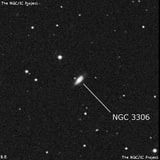 NGC 3306 - спиральная галактика с баром. Описание NGC 3306:, Галактика в созвездии Лев