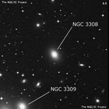 NGC 3308 - спиральная галактика с баром. Описание NGC 3308:, Галактика в созвездии Гидра