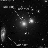NGC 3311 - галактика. Описание NGC 3311:, Галактика в созвездии Гидра