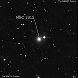 NGC 3315 - галактика. Описание NGC 3315:, Галактика в созвездии Гидра