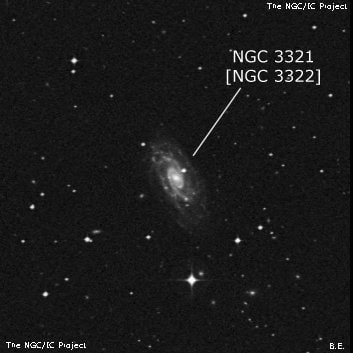 NGC 3321 - спиральная галактика. Описание NGC 3321:, Объект глубокого космоса в созвездии Секстант