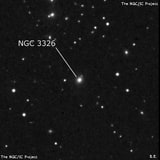 NGC 3326 - спиральная галактика. Описание NGC 3326:, Галактика в созвездии Секстант