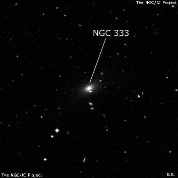 NGC 333 - галактика. Описание NGC 333:, Галактика в созвездии Кит