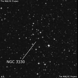 NGC 3330 - рассеянное скопление звёзд. Описание NGC 3330:, Рассеянное скопление в созвездии Паруса