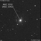 NGC 3332 - галактика. Описание NGC 3332:, Объект глубокого космоса в созвездии Лев