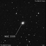 NGC 3335 - спиральная галактика с баром. Описание NGC 3335:, Галактика в созвездии Гидра