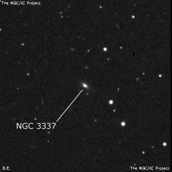 NGC 3337 - спиральная галактика. Описание NGC 3337:, Галактика в созвездии Секстант