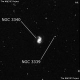 NGC 3340 - галактика. Описание NGC 3340:, Галактика в созвездии Секстант