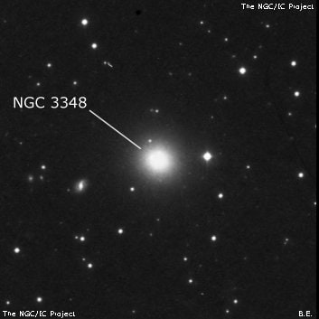 NGC 3348 - эллиптическая галактика. Описание NGC 3348:, Галактика в созвездии Большая Медведица