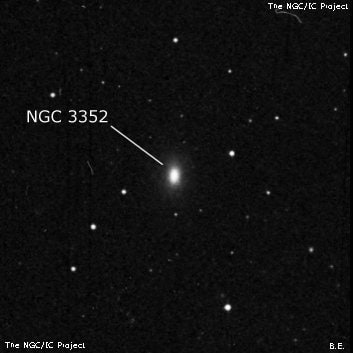 NGC 3352 - линзовидная галактика. Описание NGC 3352:, Галактика в созвездии Лев