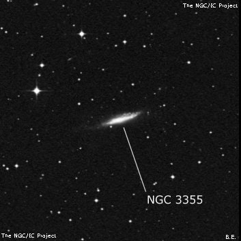 NGC 3355 - по указанным Генри Дрейером координатам, объект повторно не найден; . Описание NGC 3355:, Галактика в созвездии Гидра