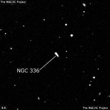 NGC 336 - галактика. Описание NGC 336:, Галактика в созвездии Кит