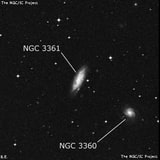 NGC 3361 - спиральная галактика с баром. Описание NGC 3361:, Галактика в созвездии Секстант