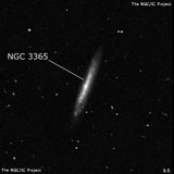 NGC 3365 - спиральная галактика. Описание NGC 3365:, Галактика в созвездии Секстант