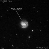 NGC 3367 - спиральная галактика с баром. Описание NGC 3367:, Галактика в созвездии Лев
