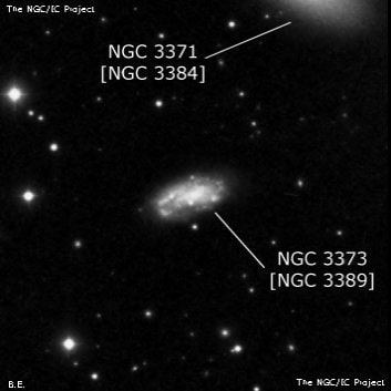 NGC 3373 - спиральная галактика. Описание NGC 3373:, Галактика в созвездии Лев