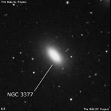 NGC 3377 - эллиптическая галактика. Описание NGC 3377:, Галактика в созвездии Лев