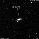 NGC 338 - галактика. Описание NGC 338:, Галактика в созвездии Рыбы