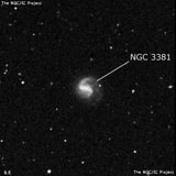 NGC 3381 - спиральная галактика с баром. Описание NGC 3381:, Галактика в созвездии Малый Лев