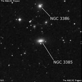 NGC 3385 - линзовидная галактика. Описание NGC 3385:, Галактика в созвездии Секстант