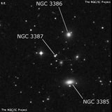NGC 3387 - галактика. Описание NGC 3387:, Объект глубокого космоса в созвездии Секстант