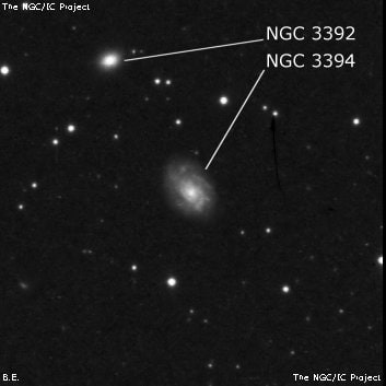 NGC 3394 - спиральная галактика. Описание NGC 3394:, Галактика в созвездии Большая Медведица