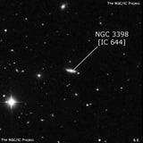 NGC 3398 - спиральная галактика. Описание NGC 3398:, Галактика в созвездии Большая Медведица