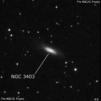 NGC 3403 - галактика. Описание NGC 3403:, Галактика в созвездии Дракон