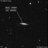 NGC 3404 - спиральная галактика с баром. Описание NGC 3404:, Галактика в созвездии Гидра