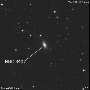 NGC 3407 - галактика. Описание NGC 3407:, Галактика в созвездии Большая Медведица