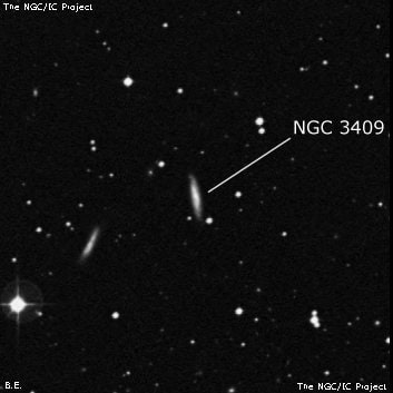 NGC 3409 - спиральная галактика. Описание NGC 3409:, Галактика в созвездии Гидра
