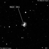 NGC 341 - спиральная галактика с баром. Описание NGC 341:, Галактика в созвездии Кит
