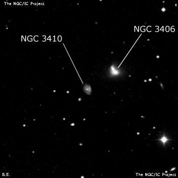 NGC 3410 - спиральная галактика. Описание NGC 3410:, Галактика в созвездии Большая Медведица