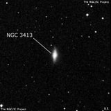 NGC 3413 - линзовидная галактика. Описание NGC 3413:, Галактика в созвездии Малый Лев