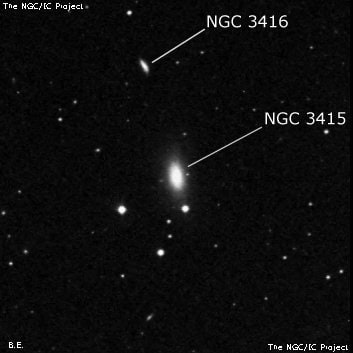 NGC 3415 - линзовидная галактика. Описание NGC 3415:, Галактика в созвездии Большая Медведица