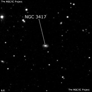 NGC 3417 - спиральная галактика. Описание NGC 3417:, Галактика в созвездии Лев