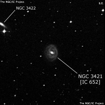 NGC 3421 - галактика. Описание NGC 3421:, Галактика в созвездии Гидра