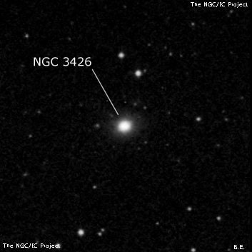 NGC 3426 - спиральная галактика. Описание NGC 3426:, Галактика в созвездии Лев