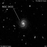 NGC 3433 - спиральная галактика. Описание NGC 3433:, Галактика в созвездии Лев