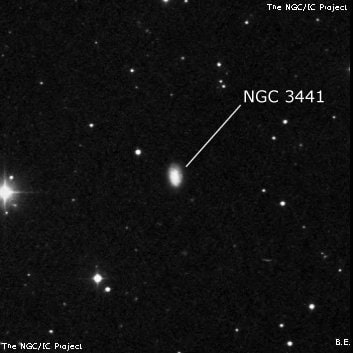NGC 3441 - спиральная галактика. Описание NGC 3441:, Галактика в созвездии Лев
