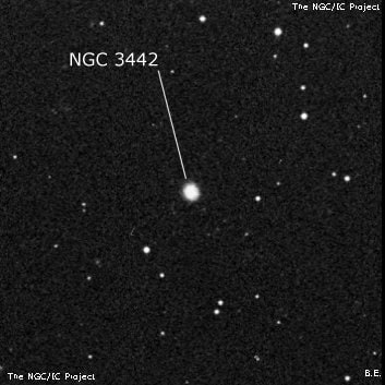 NGC 3442 - спиральная галактика. Описание NGC 3442:, Галактика в созвездии Малый Лев