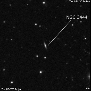 NGC 3444 - галактика. Описание NGC 3444:, Галактика в созвездии Лев