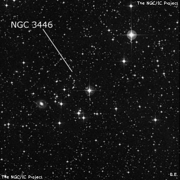 NGC 3446 - рассеянное скопление звёзд. Описание NGC 3446:, Рассеянное скопление в созвездии Паруса