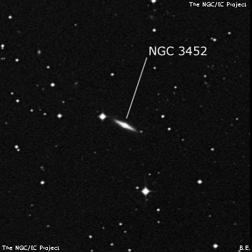 NGC 3452 - спиральная галактика. Описание NGC 3452:, Галактика в созвездии Чаша