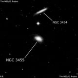 NGC 3455 - спиральная галактика с баром. Описание NGC 3455:, Галактика в созвездии Лев