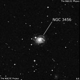 NGC 3456 - спиральная галактика с баром. Описание NGC 3456:, Галактика в созвездии Чаша