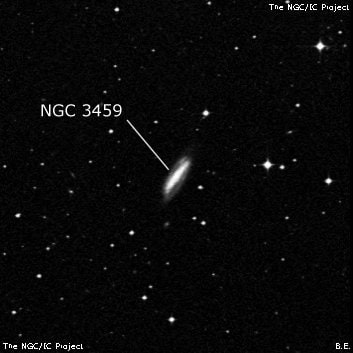 NGC 3459 - галактика. Описание NGC 3459:, Галактика в созвездии Чаша